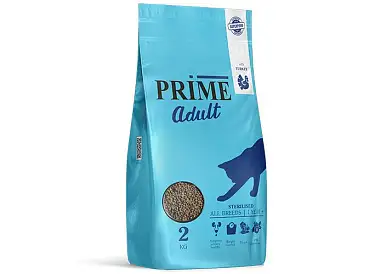 Prime STERILIZED сухой корм для стерилизованных кошек с 12 мес с индейкой