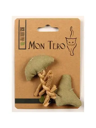 Купить Мон Теро ЭКО игрушка для кошек рыбья кость с кошачьей мятой зеленая